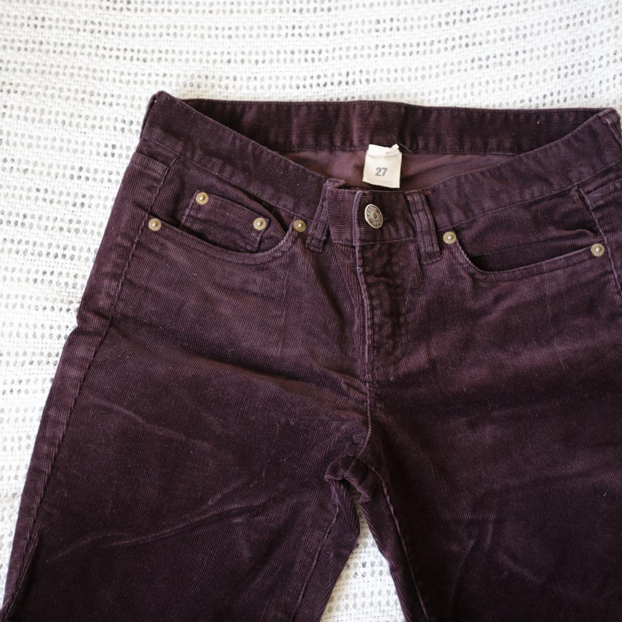 J.crew dark purple corduroy pants! Color is most... - Depop