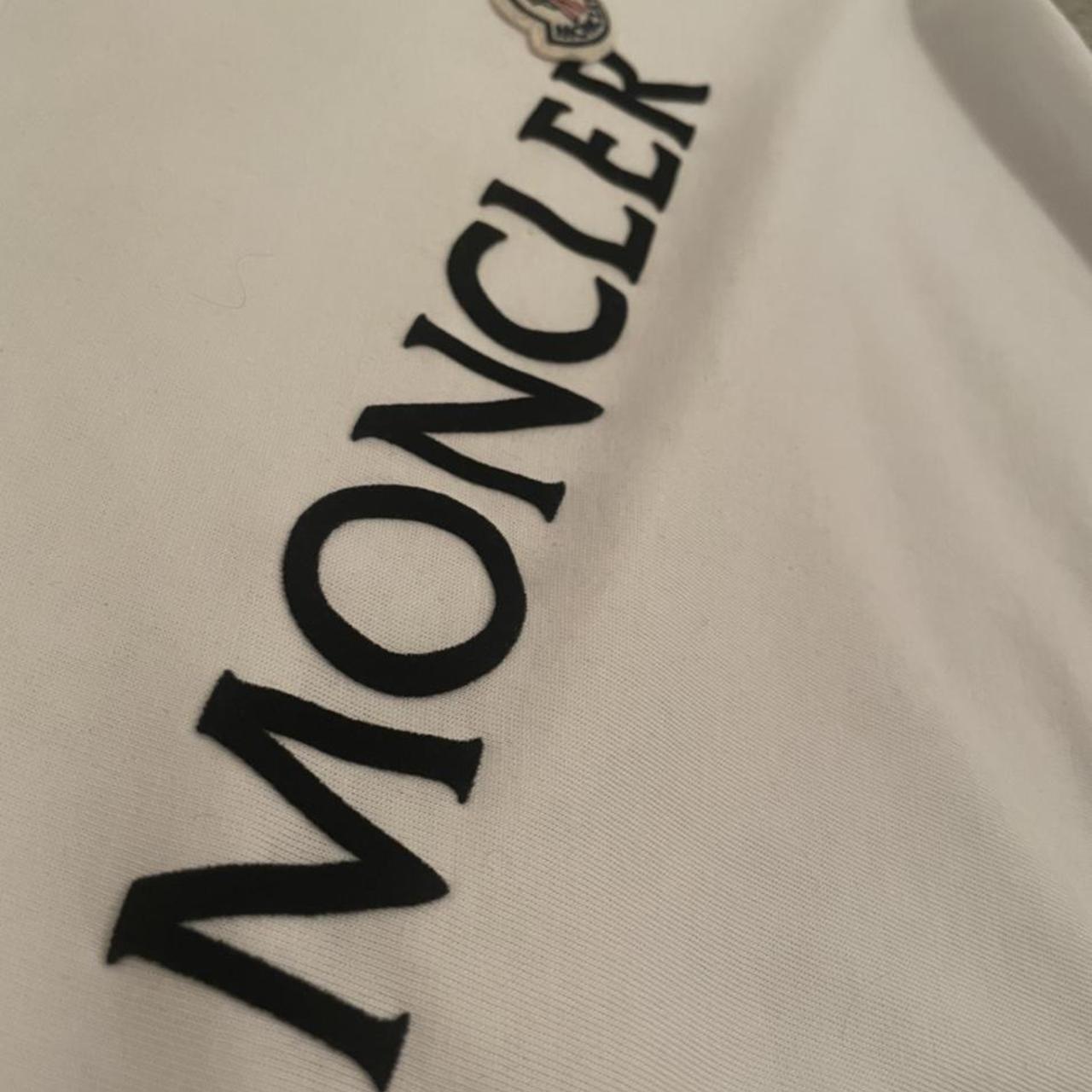 Moncler Tshirt Raised Velvet Logo Happy to negotiate - Depop