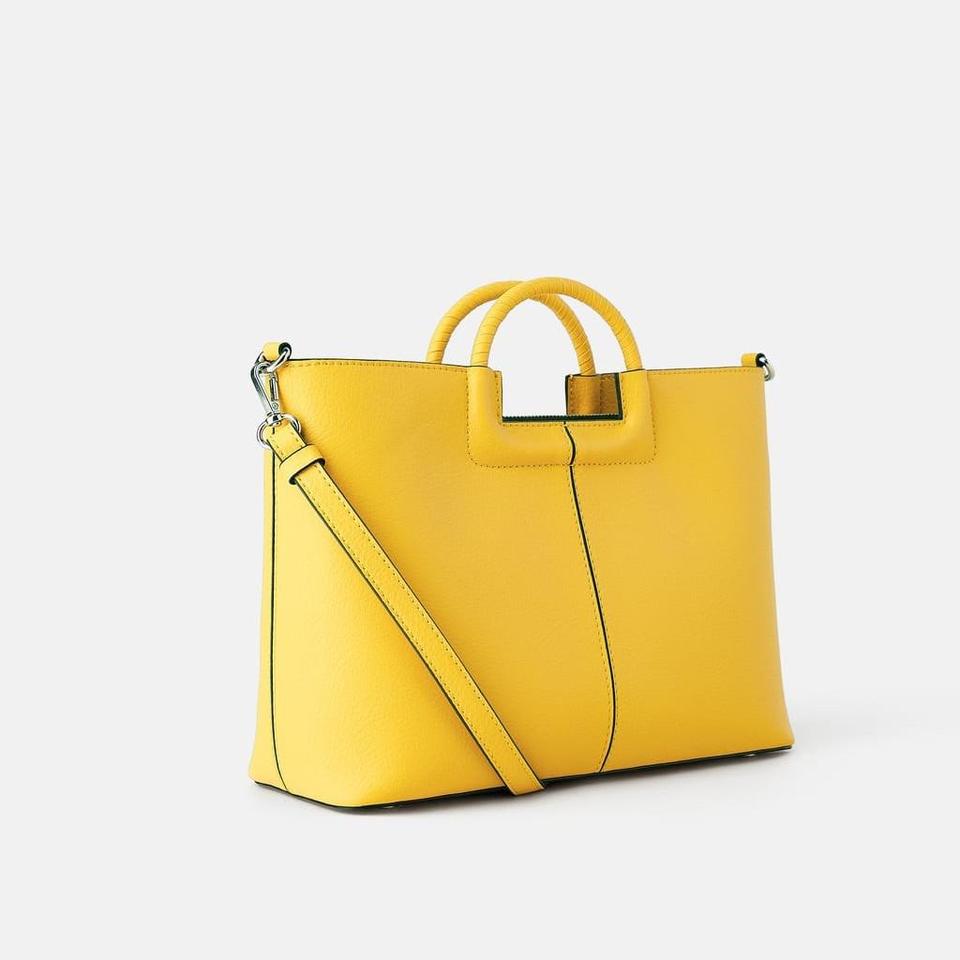 Yellow handbag online zara