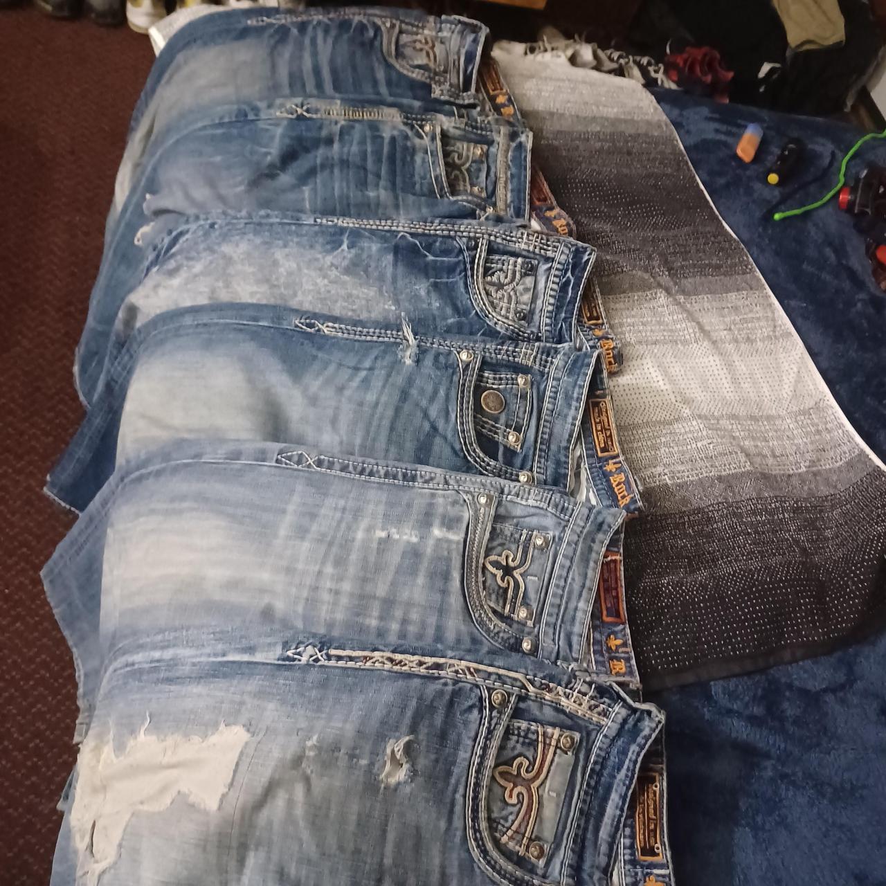 Mens Rock Revival jeans*** Used like new 3138... Depop