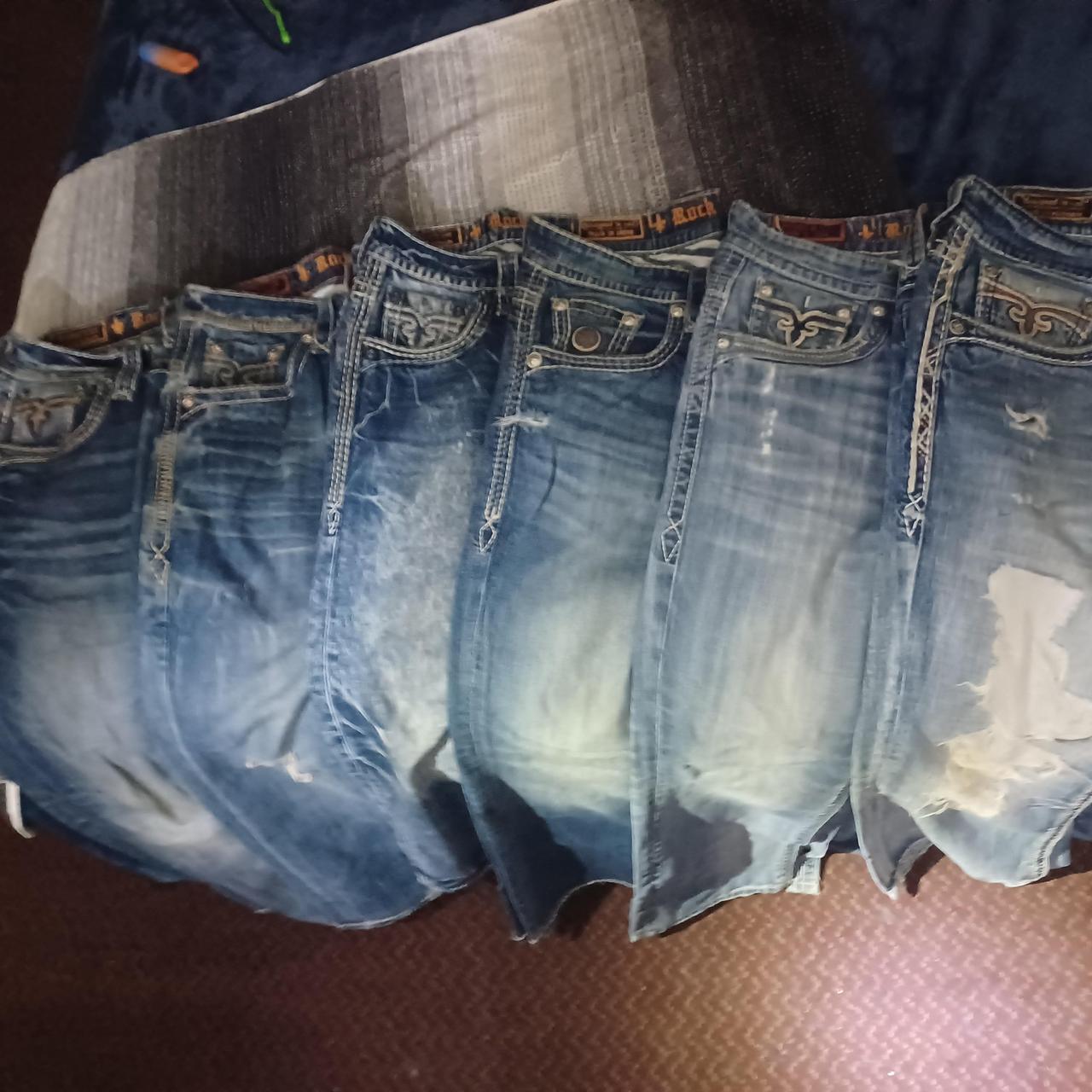 Mens Rock Revival jeans*** Used like new 3138... Depop