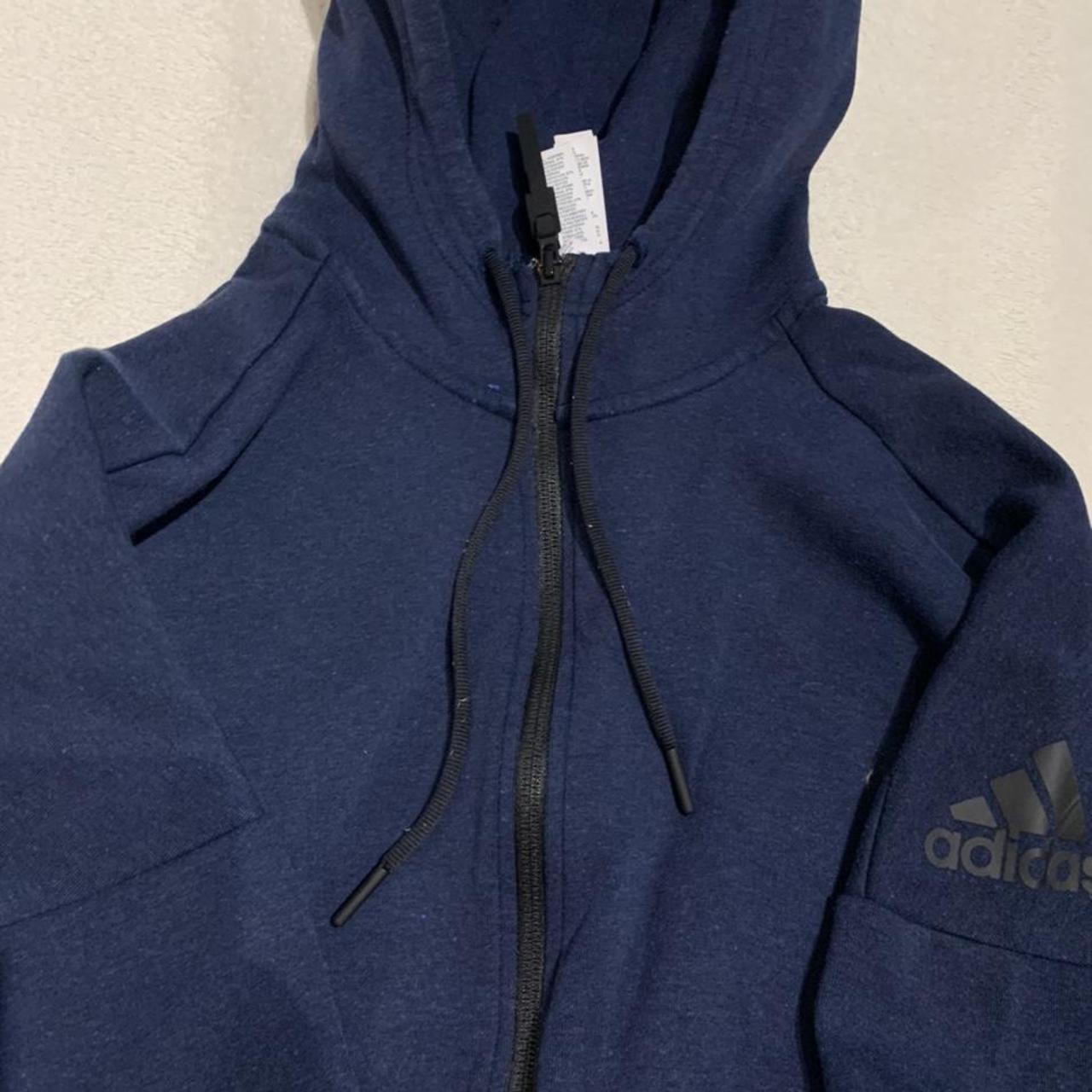 🔵 Navy Adidas Zip-Up Hoodie 🔵 Nice hoodie just... - Depop