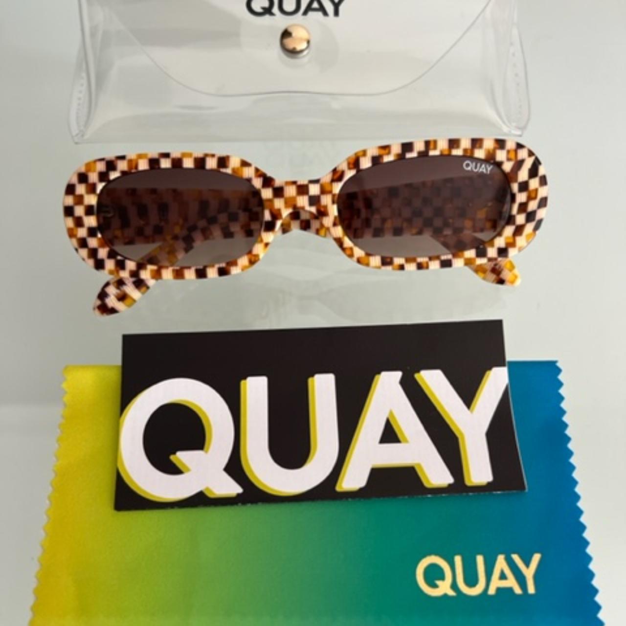 QUAY AUSTRALIA So Serious Checkered Square... Depop