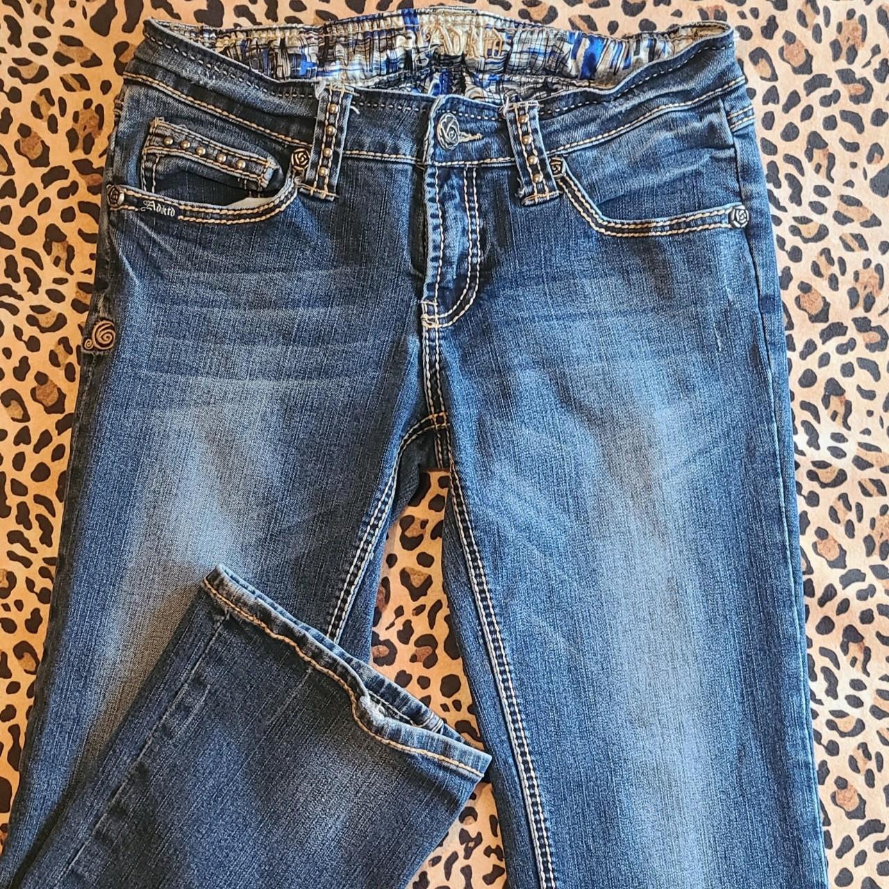 Adiktd Bootcut Embroidered Jeans ♡ Brand is... - Depop