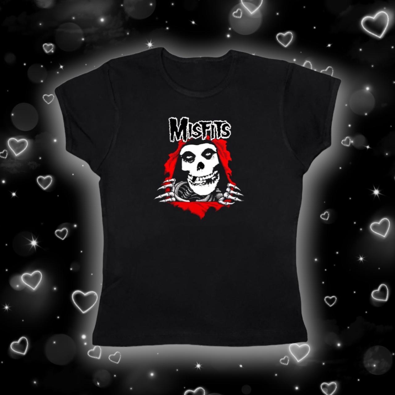 MISFITS BABY TEE '*•.¸♡ ♡¸.•*' these are handmade... Depop