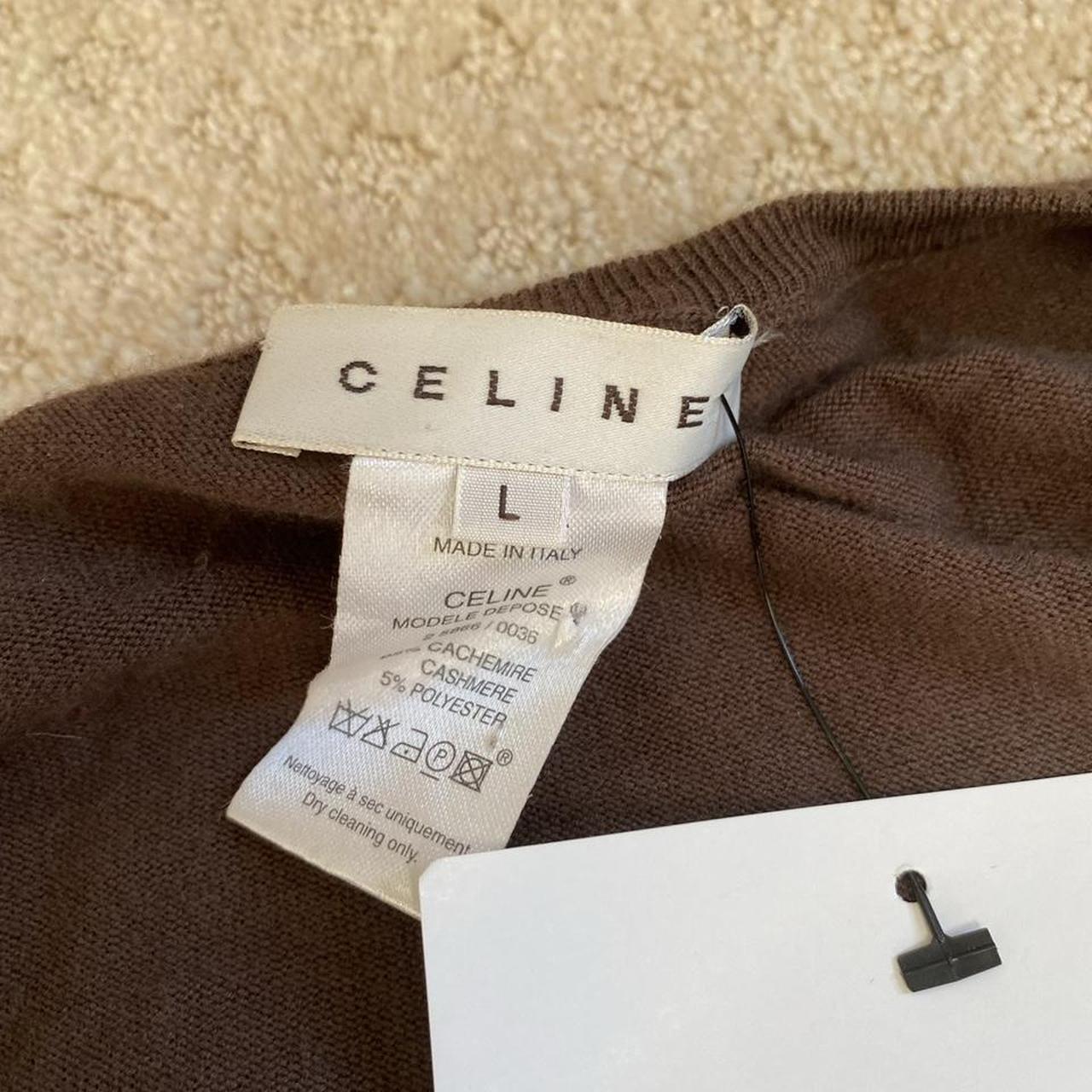 CELINE Women's Brown Jumper | Depop