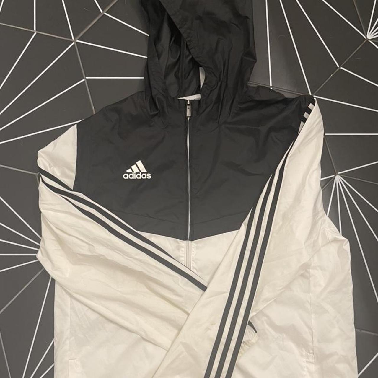 Adidas Wind Breaker Mens - Track Jacket - White... - Depop