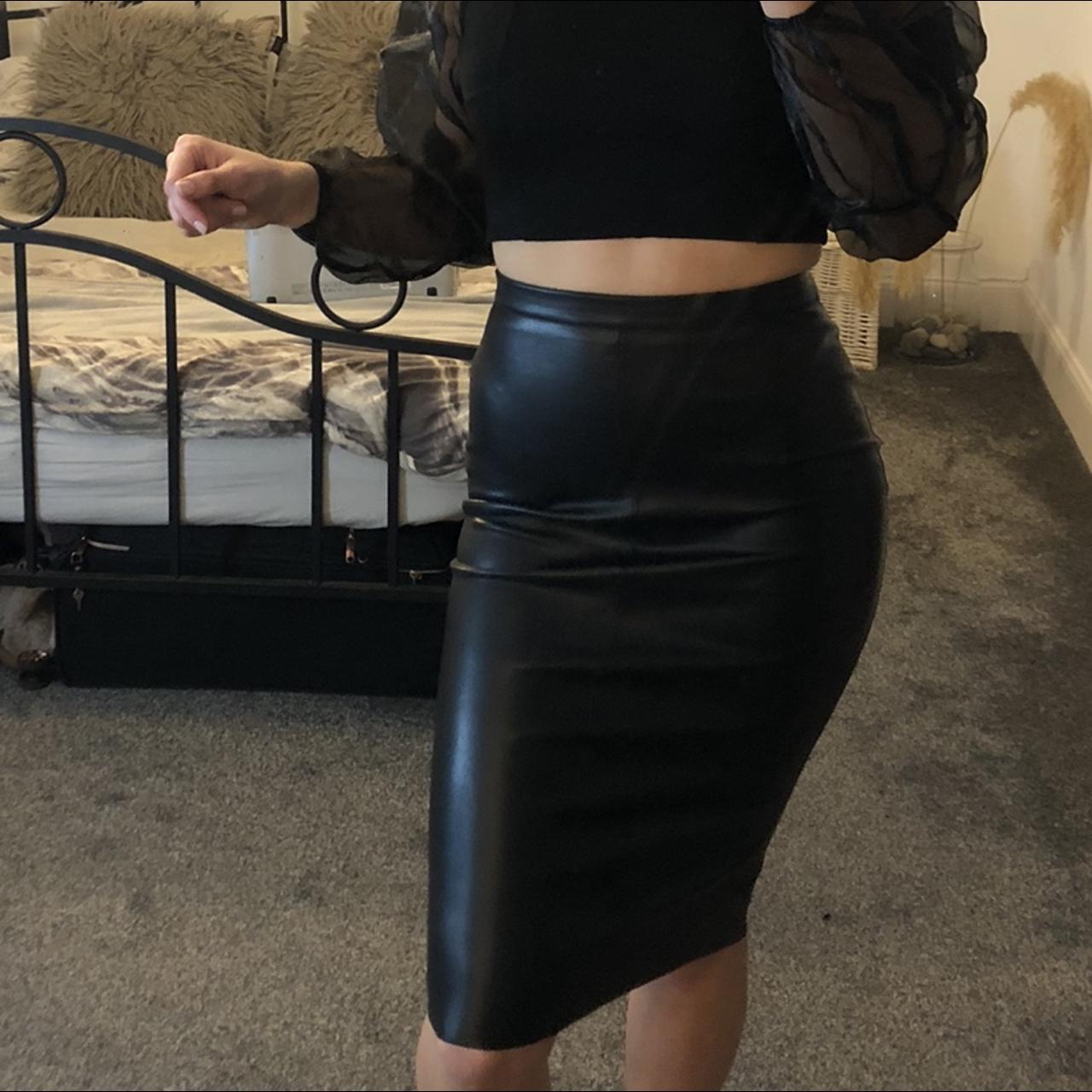 depop midi skirt