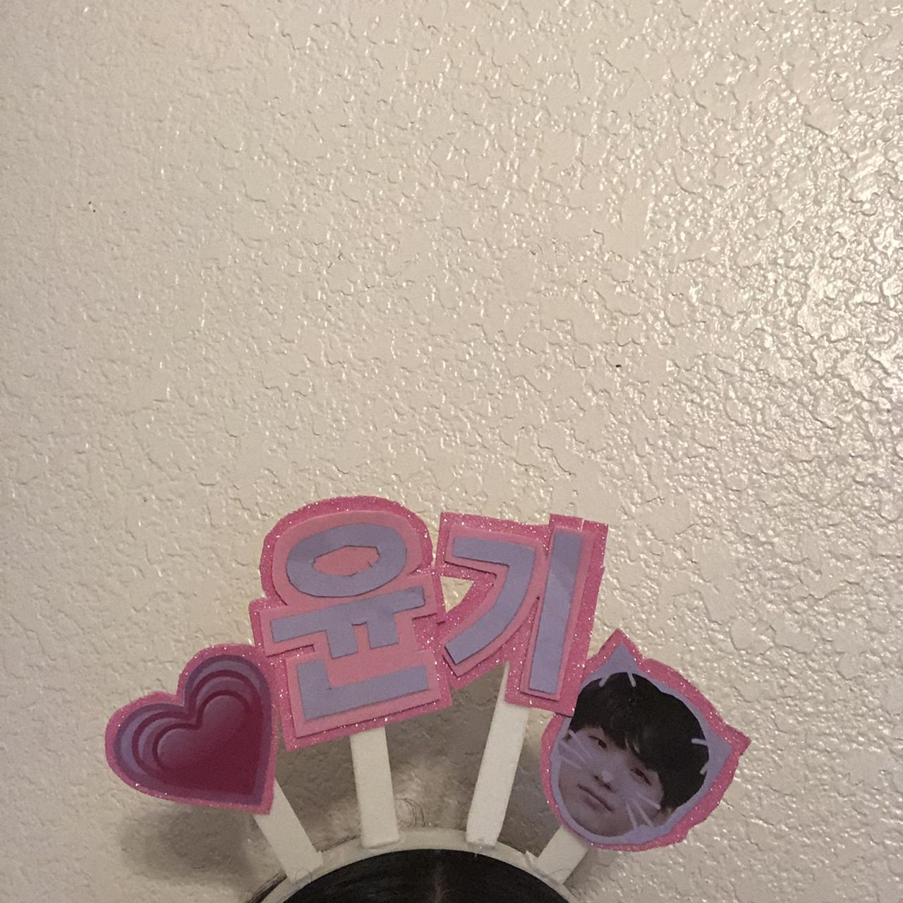 Yoongi Name Headband - Kpop Name/Hangul headband ... - Depop