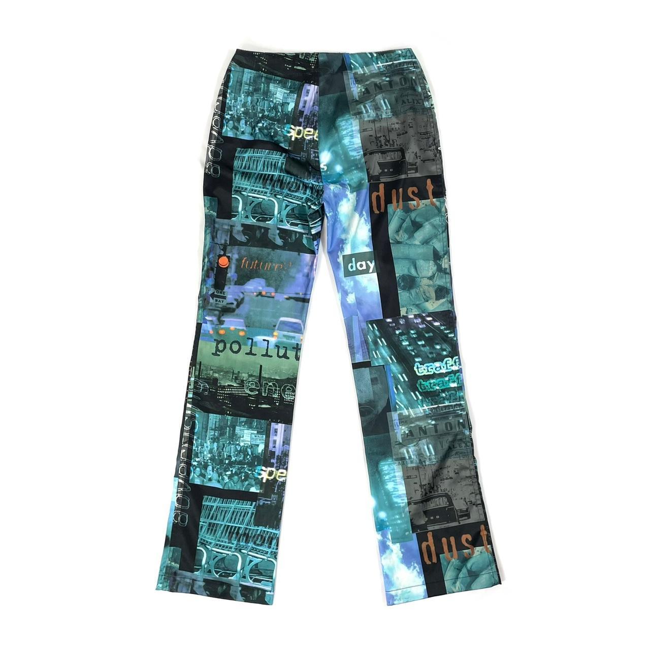 Moschino Jeans cyber printed pants, size... - Depop