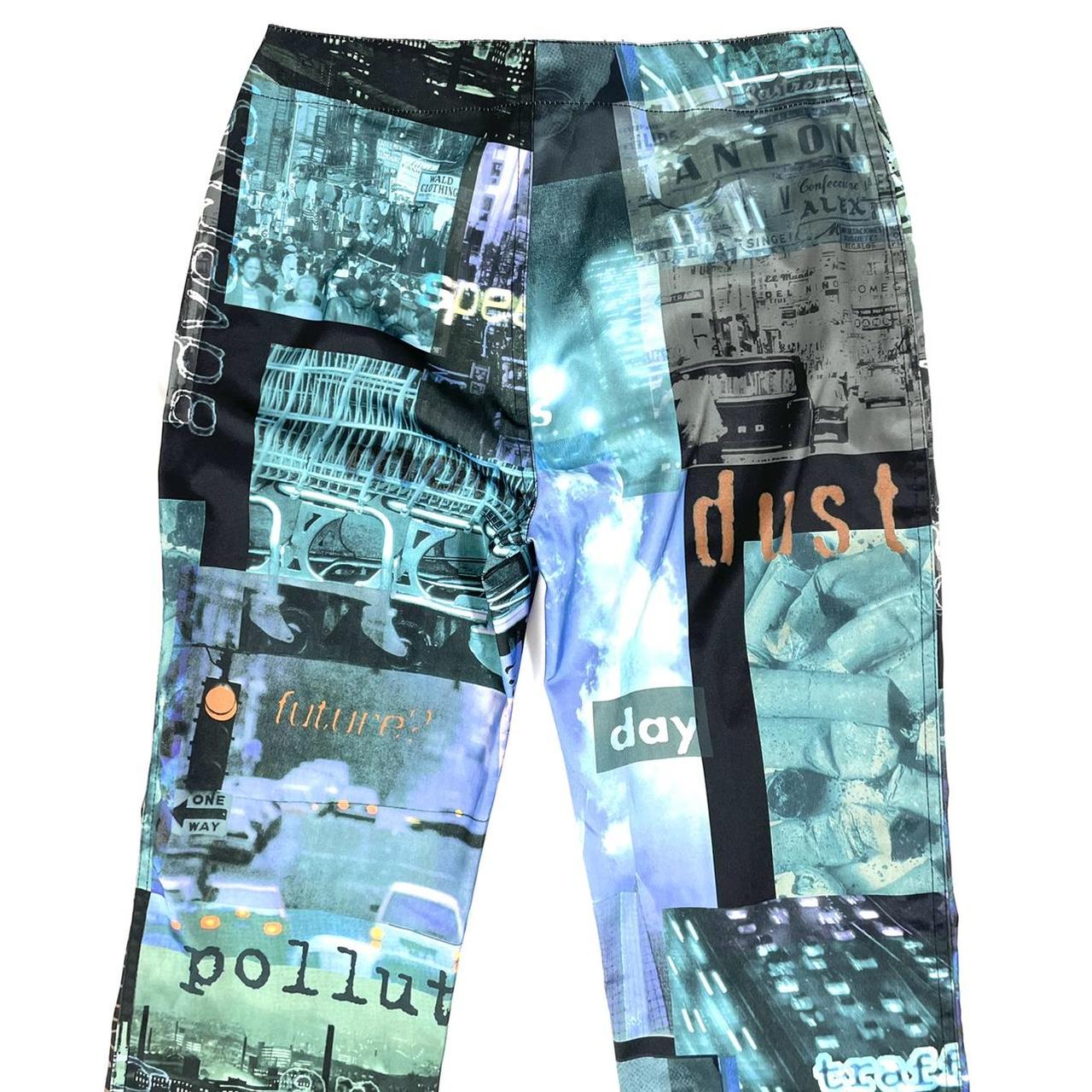 Moschino Jeans cyber printed pants, size... - Depop