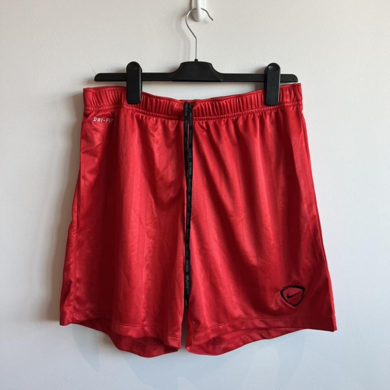 mens nike shorts red
