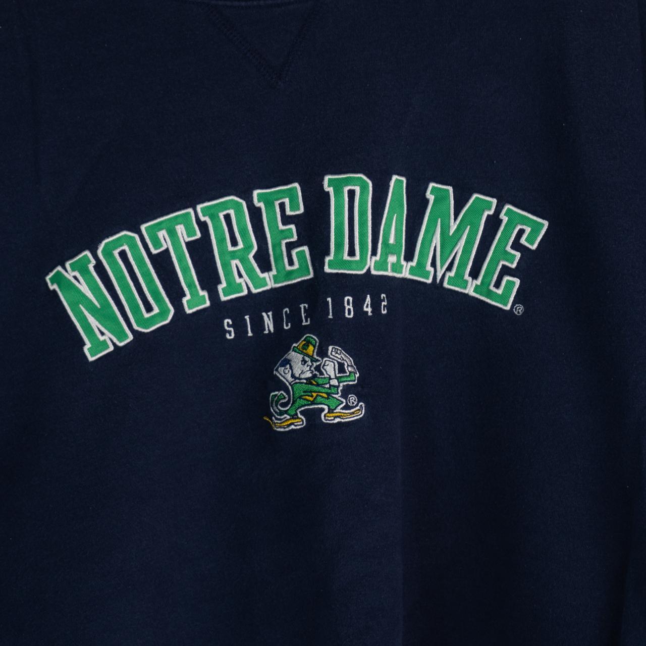 Vintage Champion Notre Dame Pullover Crewneck Size... - Depop