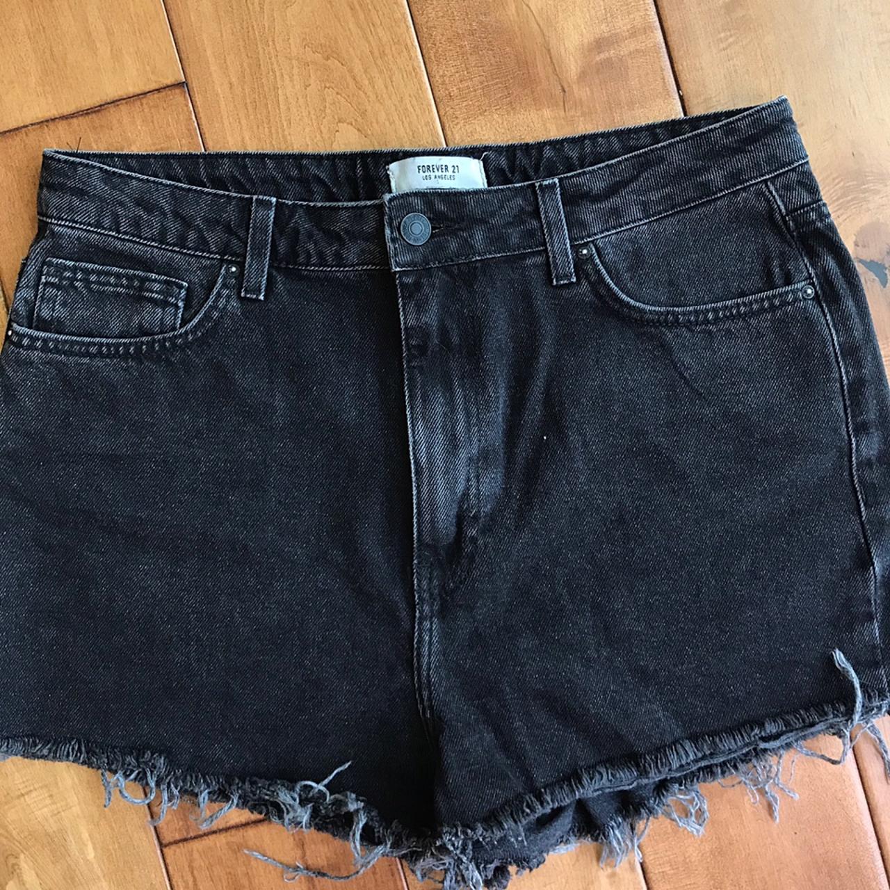 Black High Waisted Shorts Brand New Without Tag Depop   P0 