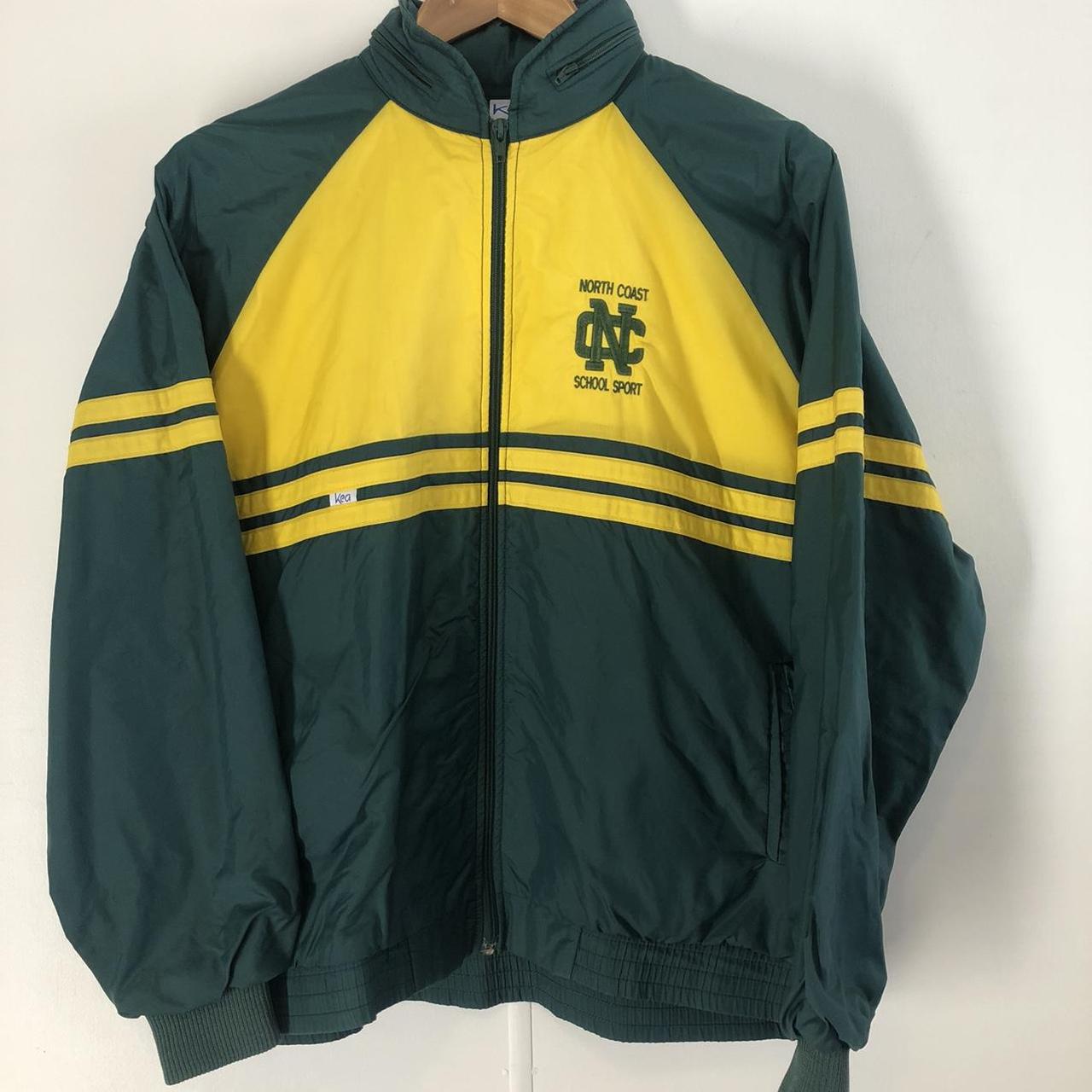 Classic 90’s green and gold school sports... - Depop