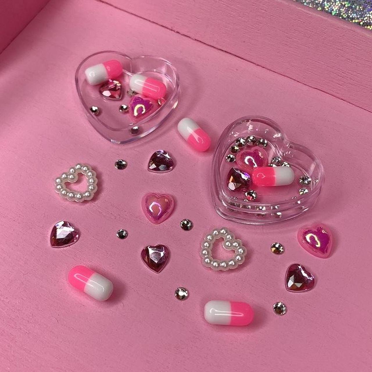 Menhera Yami Kawaii Pill Face Gems 💗💊 Includes six... - Depop