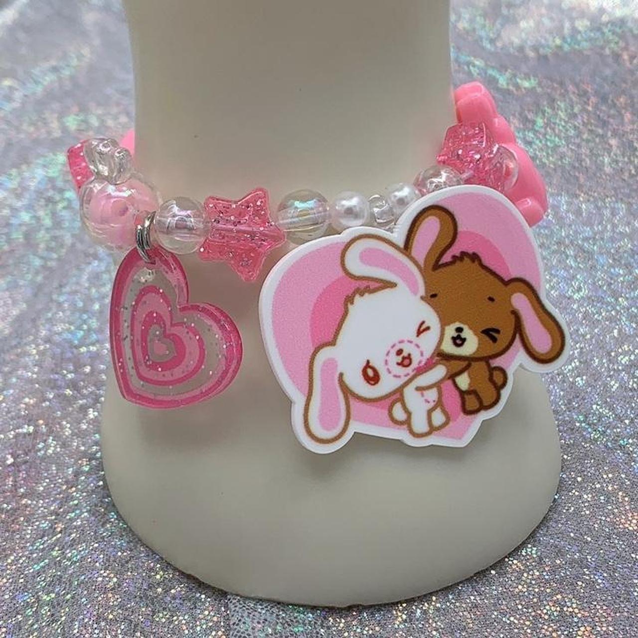 Sanrio Sugarbunnies Charm Kandi Bunny Bracelet π... | Depop