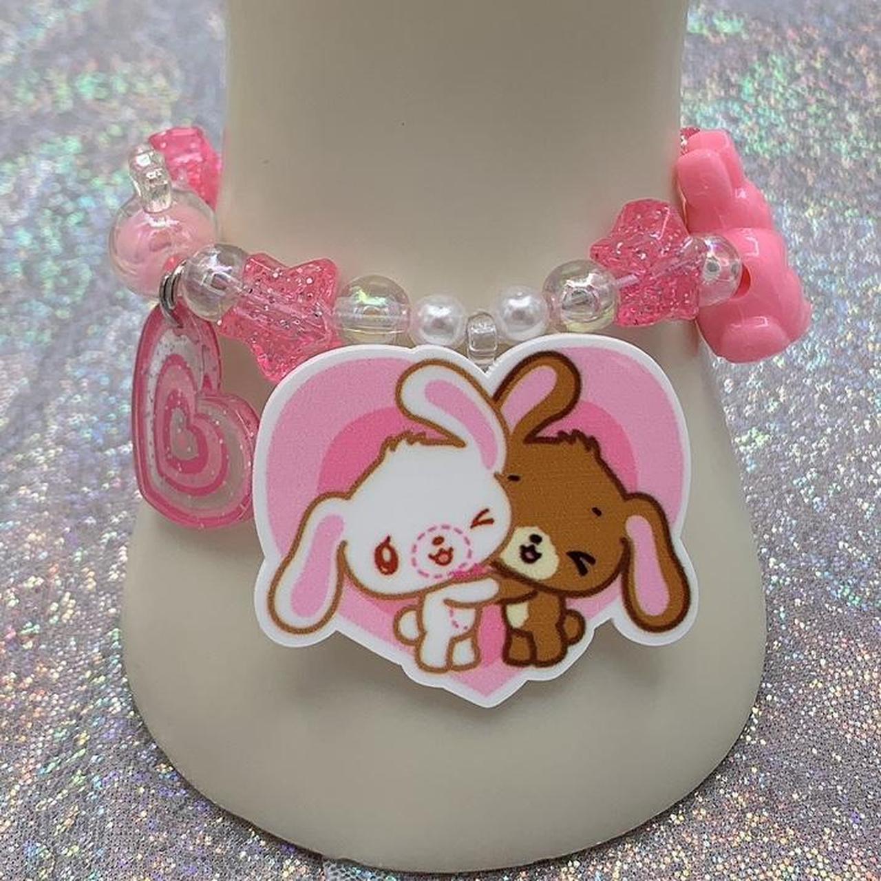 Sanrio Sugarbunnies Charm Kandi Bunny Bracelet π... | Depop