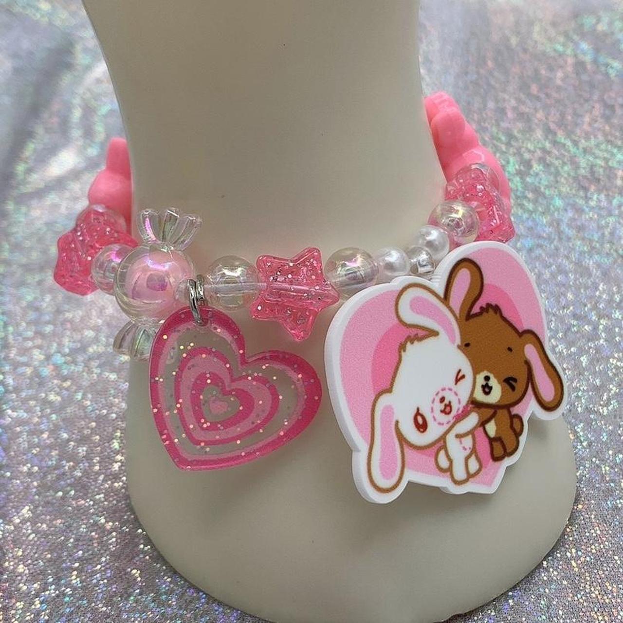 Sanrio Sugarbunnies Charm Kandi Bunny Bracelet π... | Depop