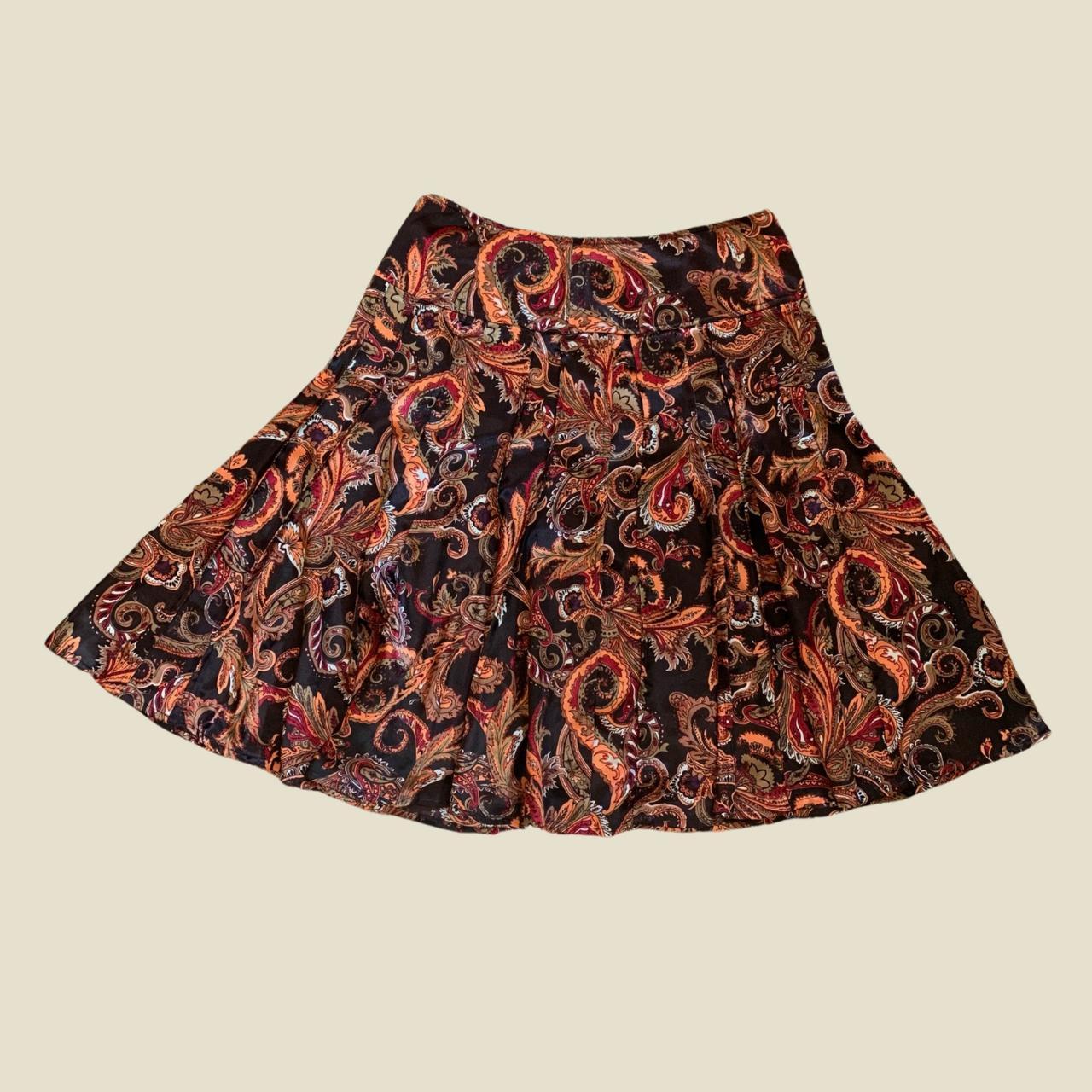 Product Image 1 - 90's VINTAGE PAISLEY PLEATED MIDI