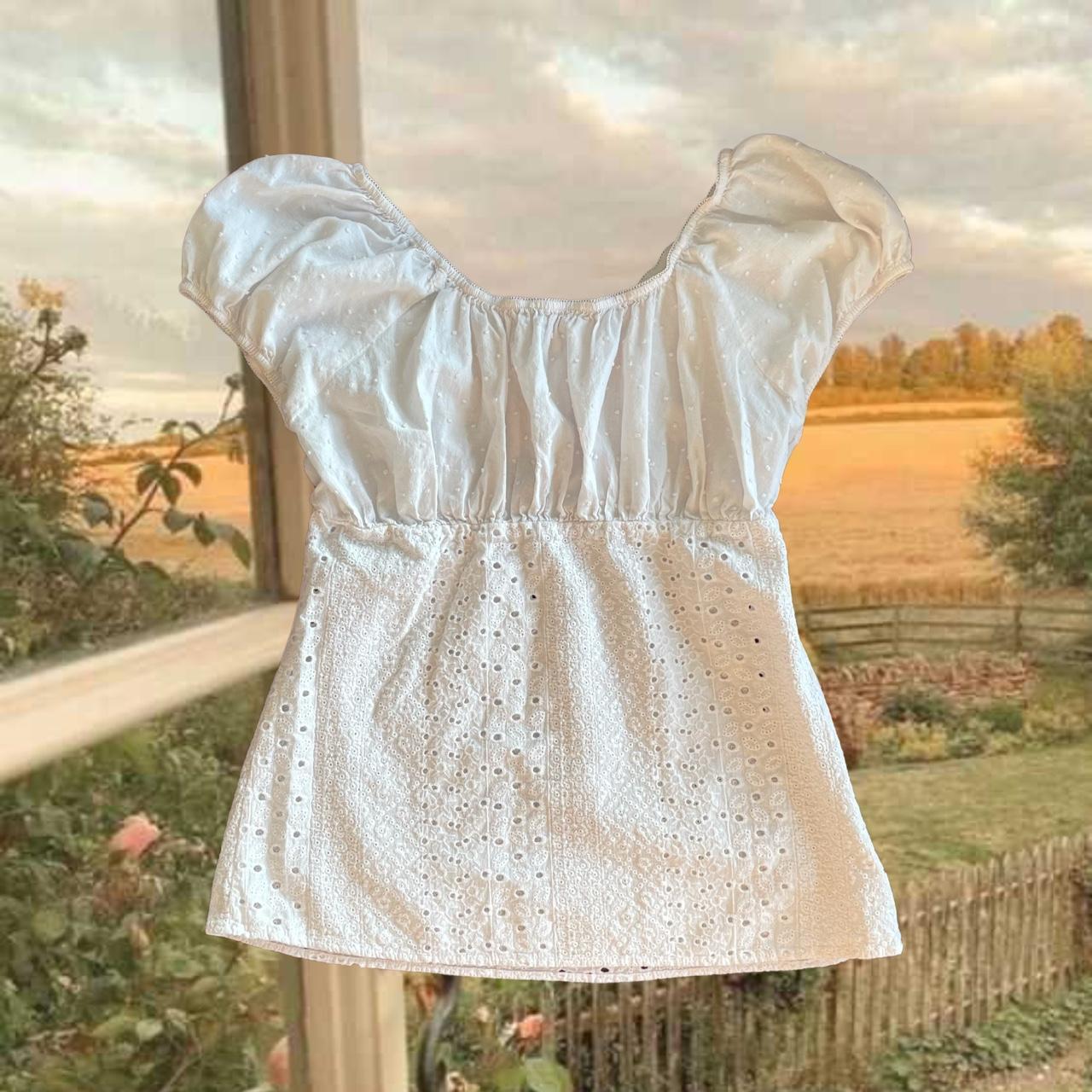 Vintage babydoll sleeve milkmade top ♡ sold ♡ Sold... Depop