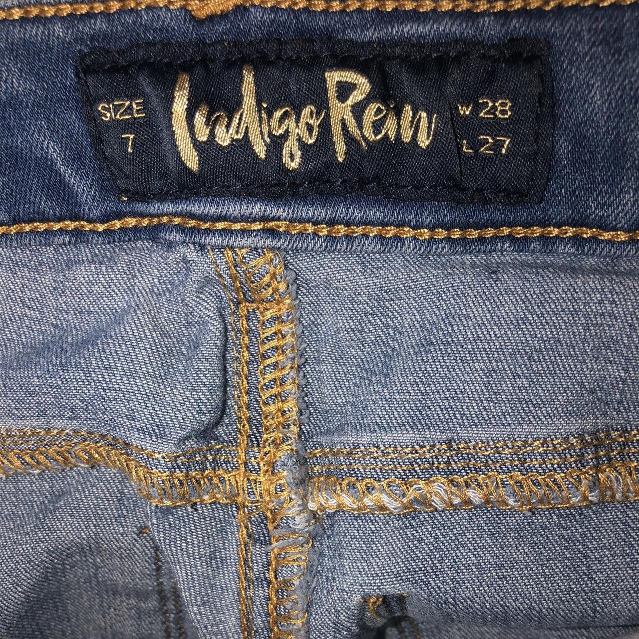 Indigo rein Jeans 🫐 Description 🫐~ size 7 W28 L27... - Depop