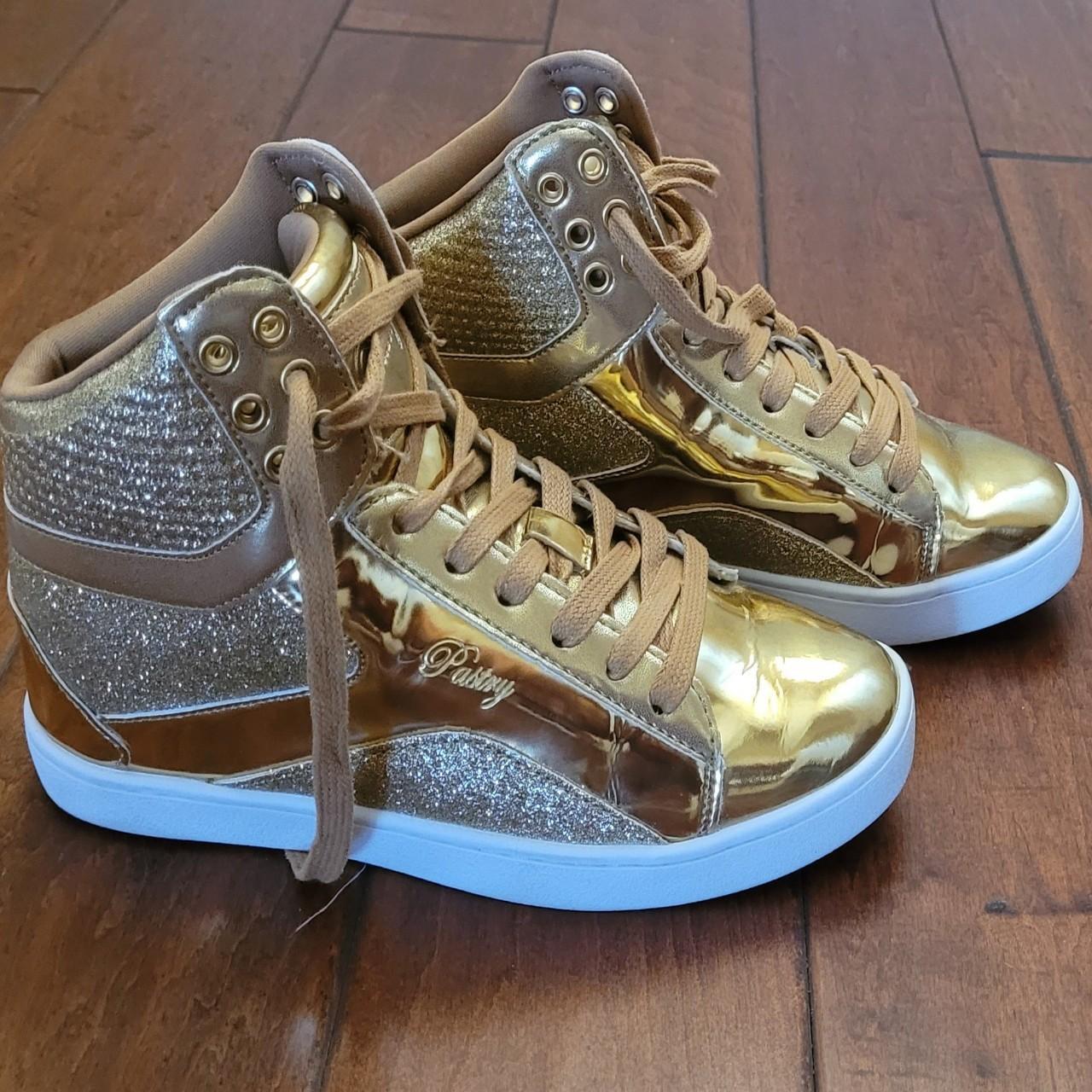 "Pastry" brand shiny gold ankle boots. In the style... Depop