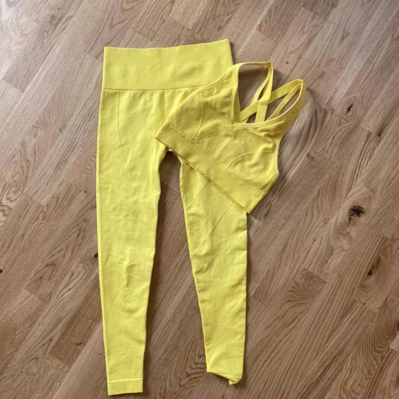 Boux Avenue Women's Yellow Leggings Depop