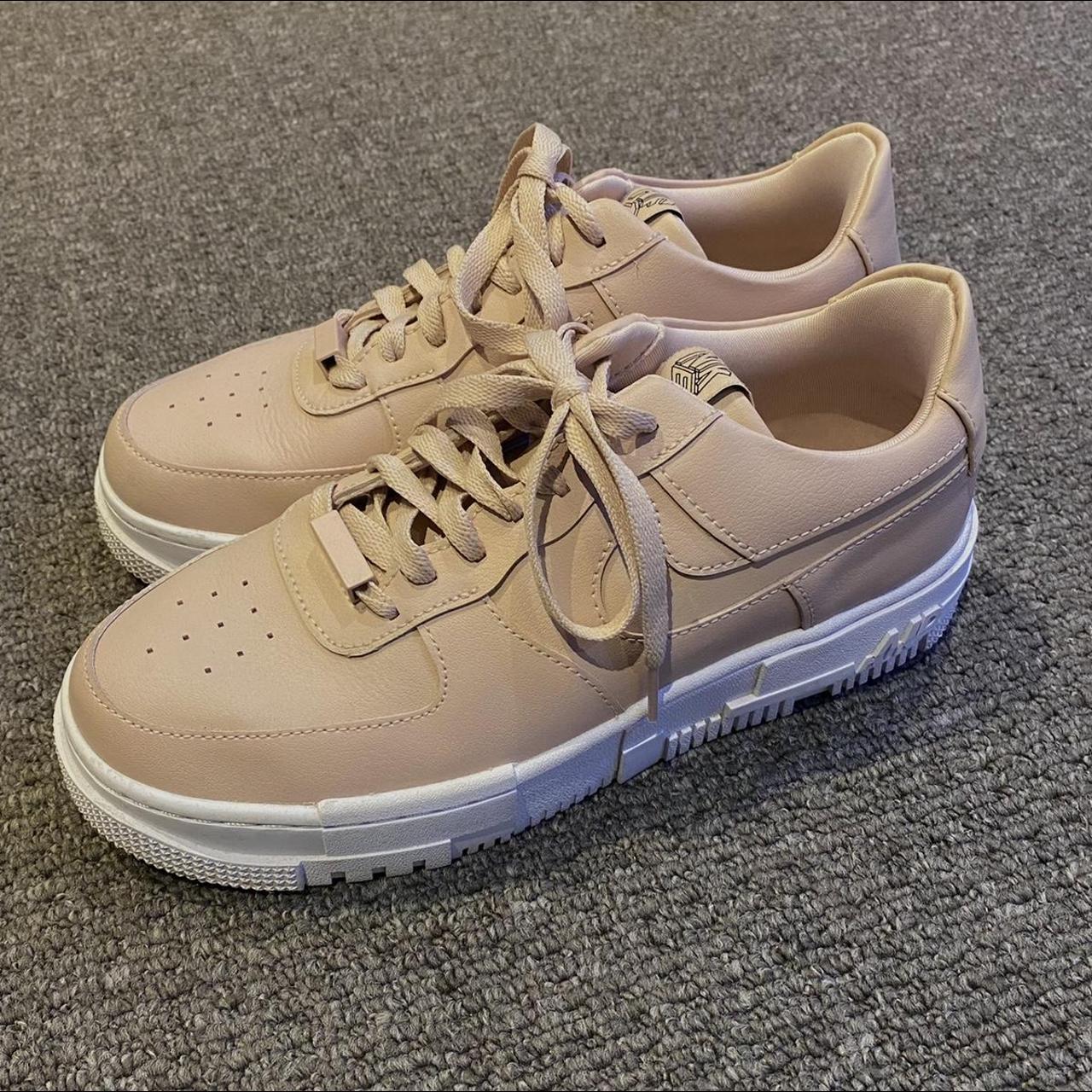 Nike Air Force Pixel Trainers Beige Nude Colour Depop