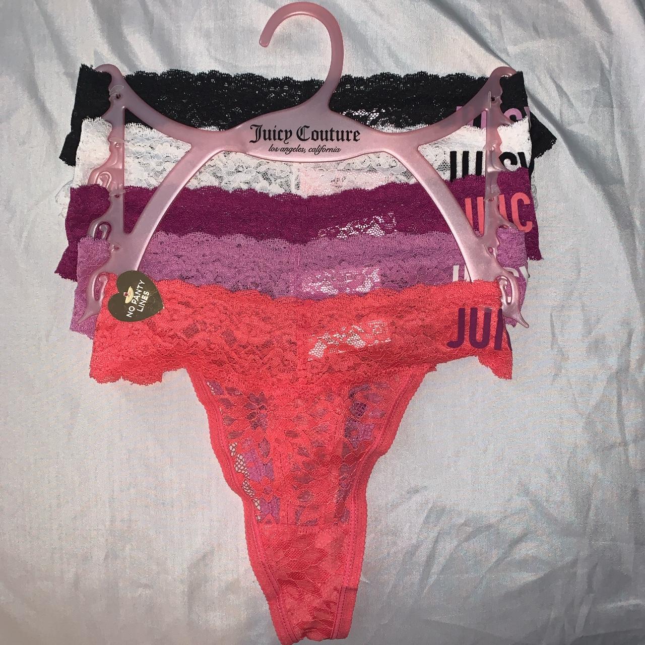 New with tags. Juicy Couture Intimate Lace Thong - Depop