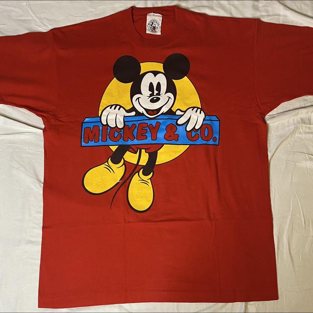 Mickey & Co. Women's Red T-shirt | Depop