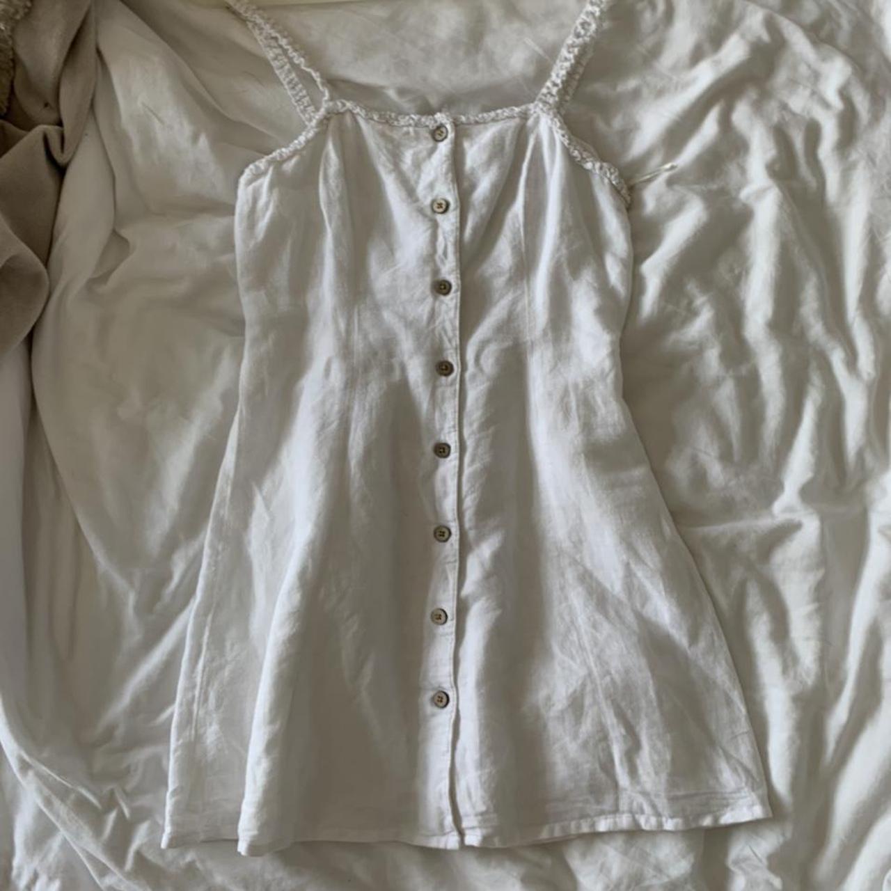 Urban outfitters white mini dress Size xxs, would... Depop