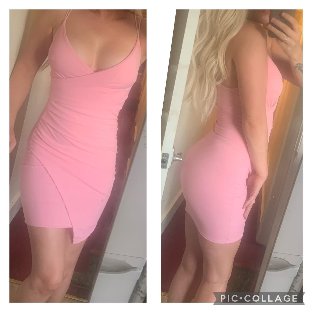 Pink mini dress one size Would say fits 8-12... - Depop
