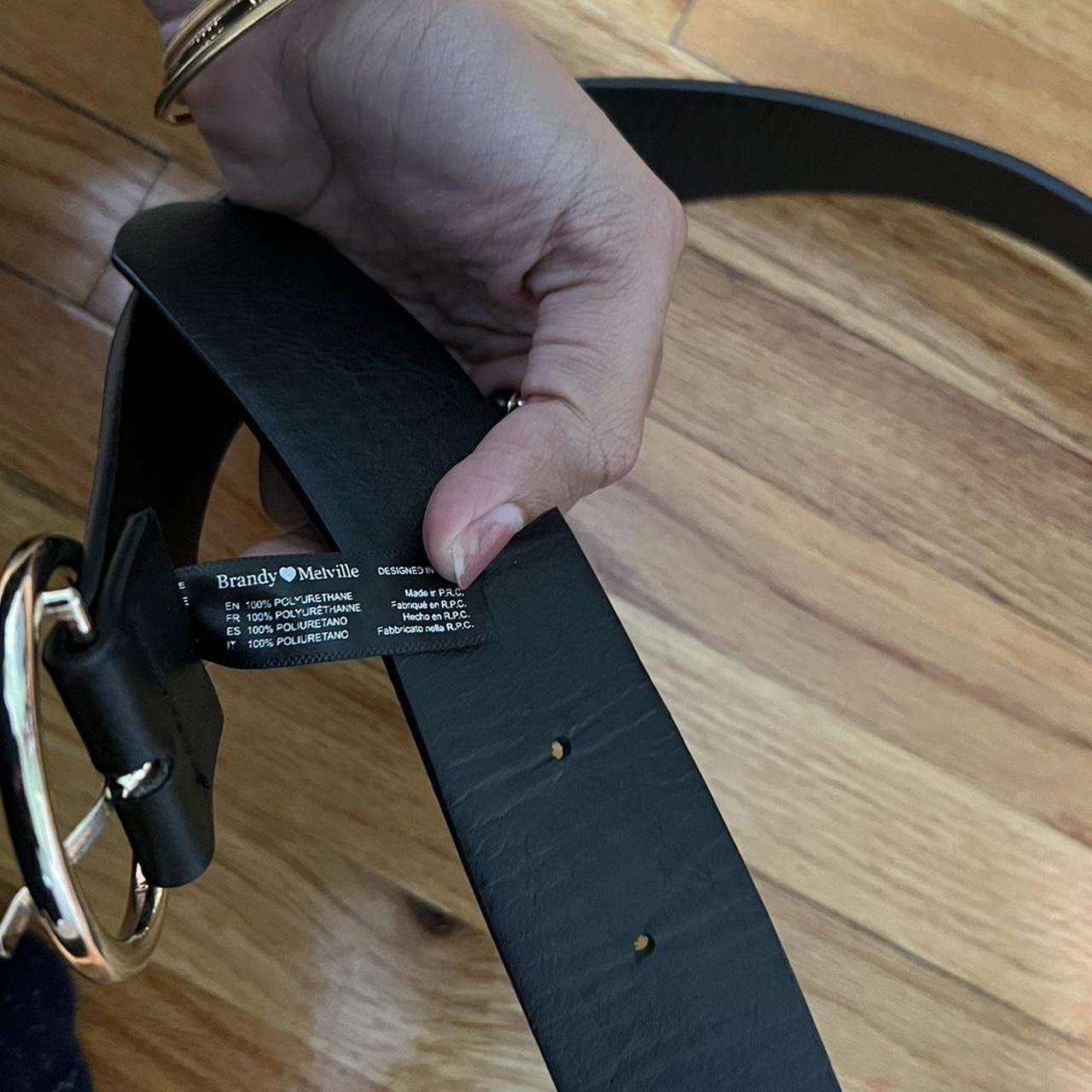 Brandy Melville Women's Black Belt Depop