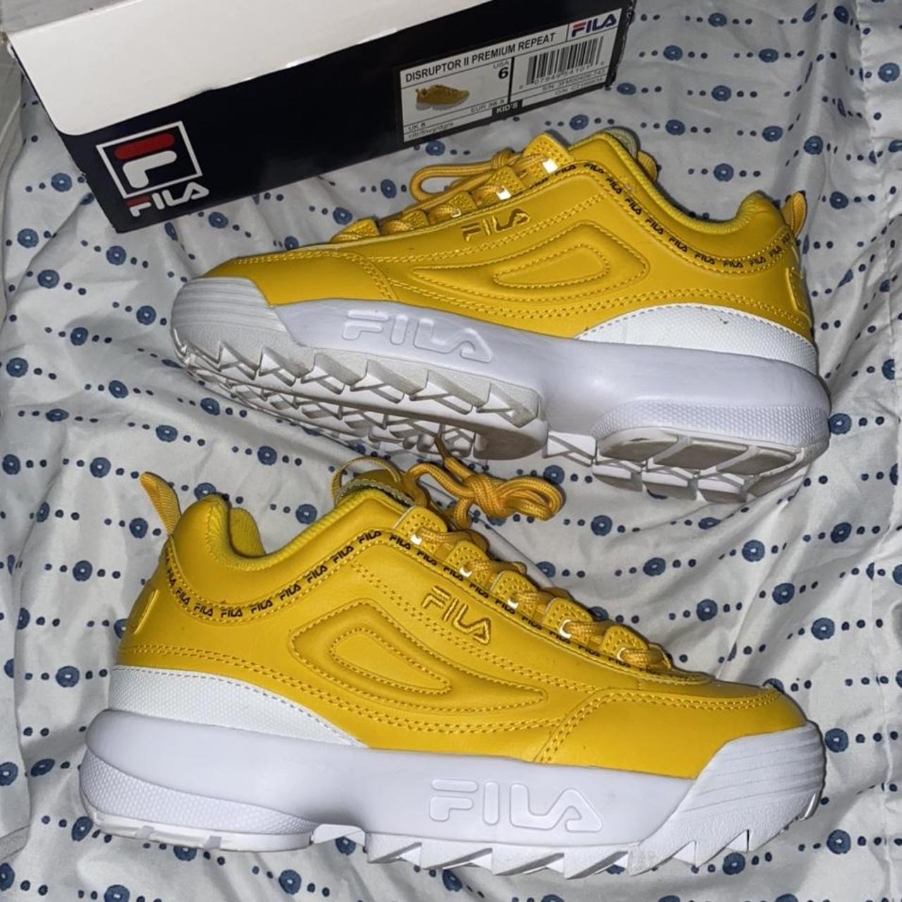 Disruptor premium repeat YELLOW FILA YELLOW Depop