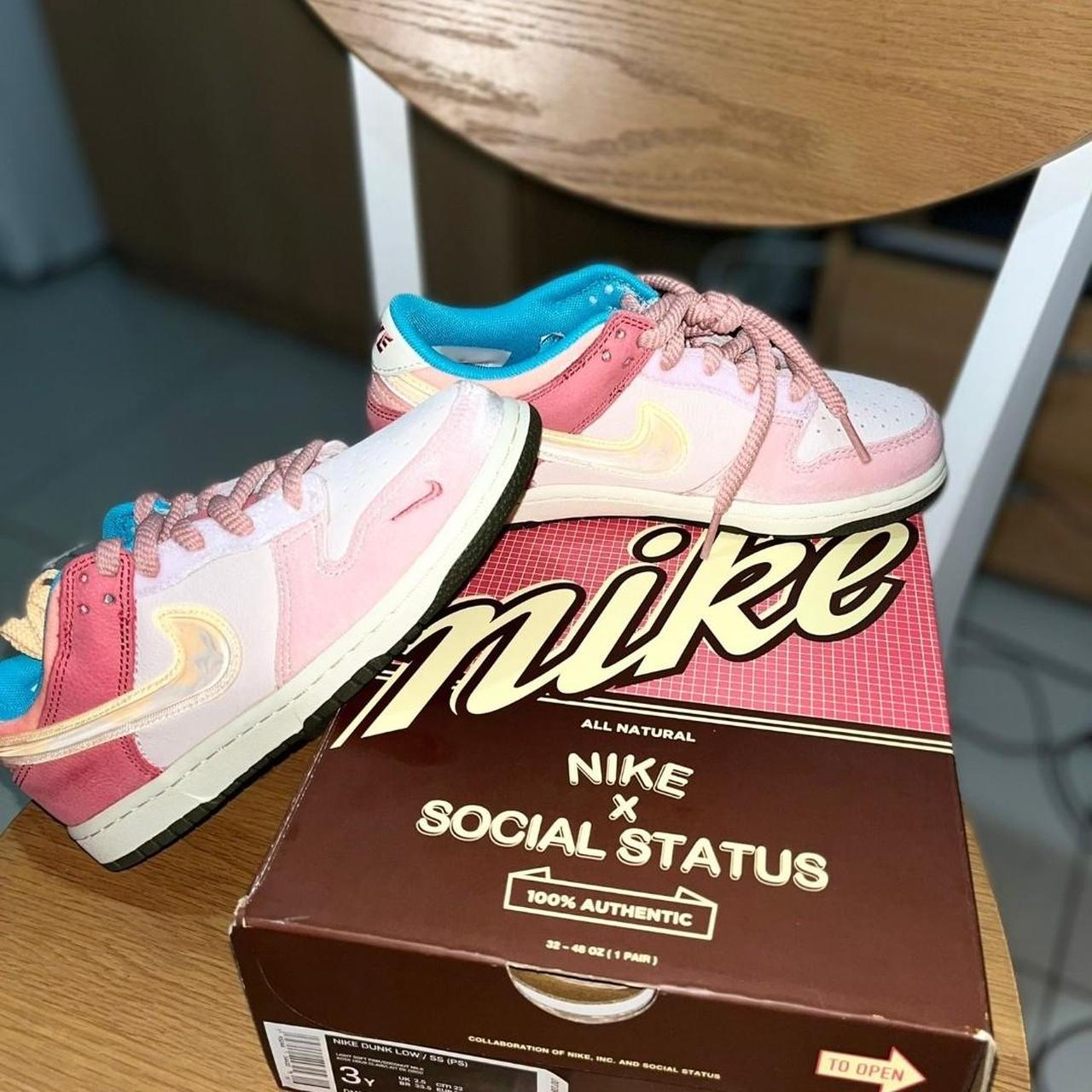 Nike x social status dunk mid sneakers Brand new... Depop