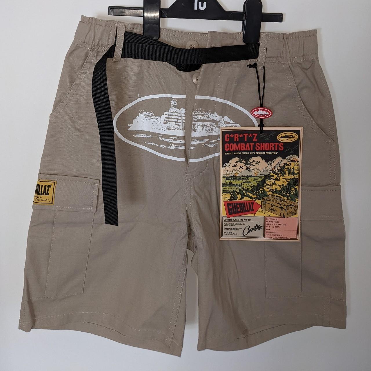 Corteiz Beige Cargo Shorts Deadstock Brand New,... - Depop