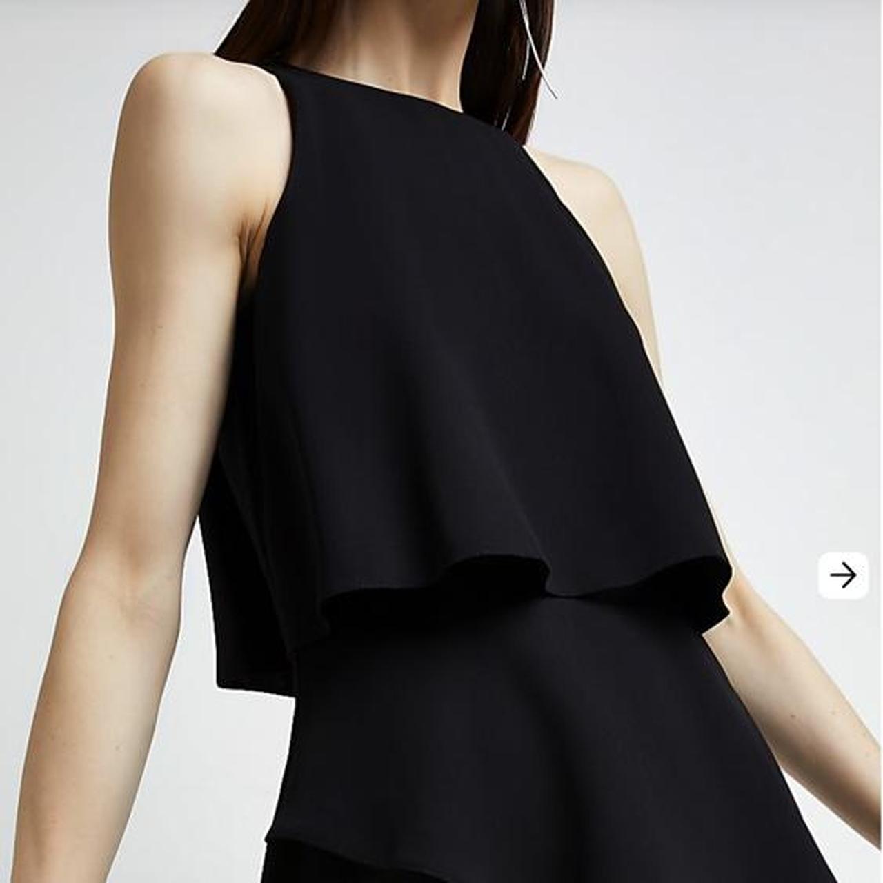 River island playsuit black online