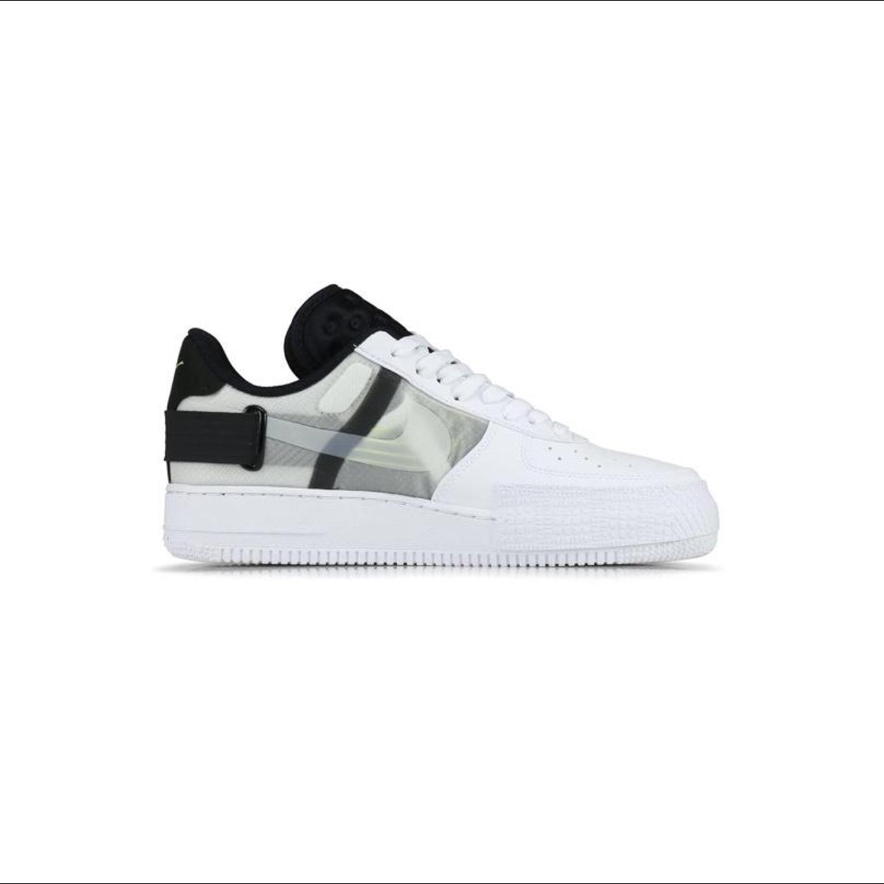 nike air force 1 type white volt black white
