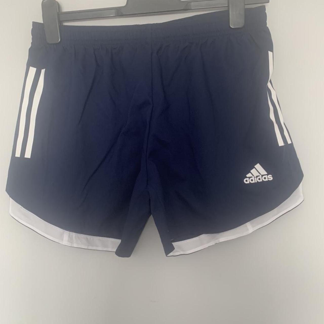 Womens navy blue adidas shorts #N#Sportswear #N#Brand... - Depop