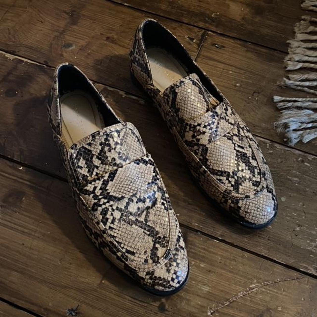 Animal print loafers store zara