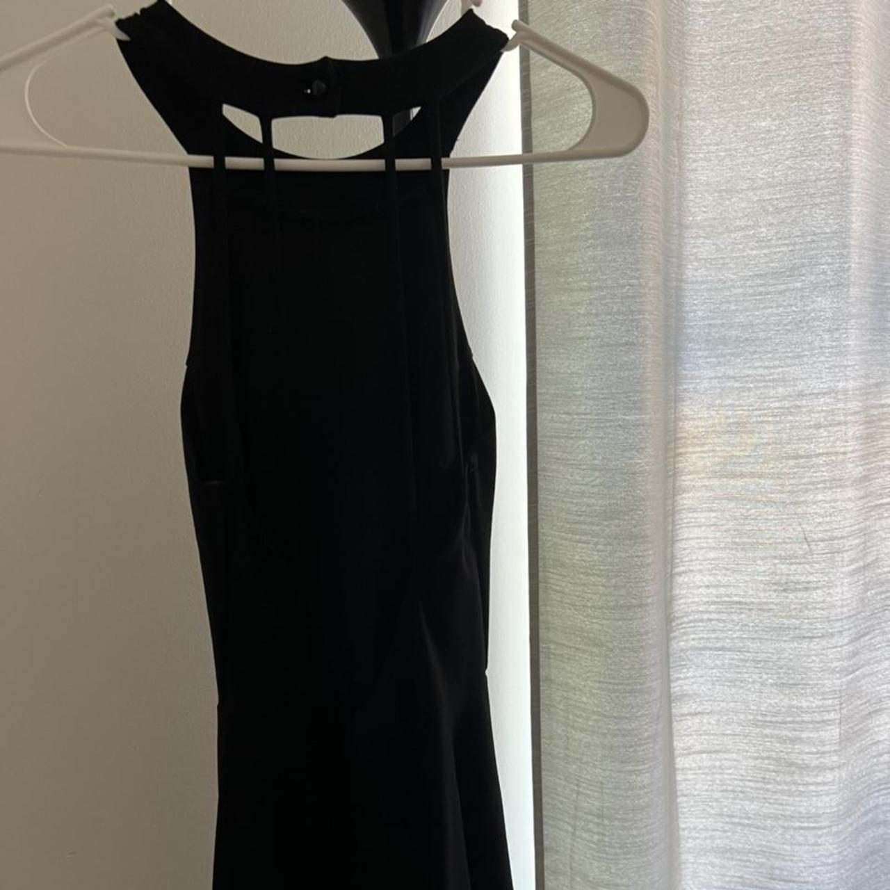 Black high neck, open back dress from windsor. Skirt... - Depop