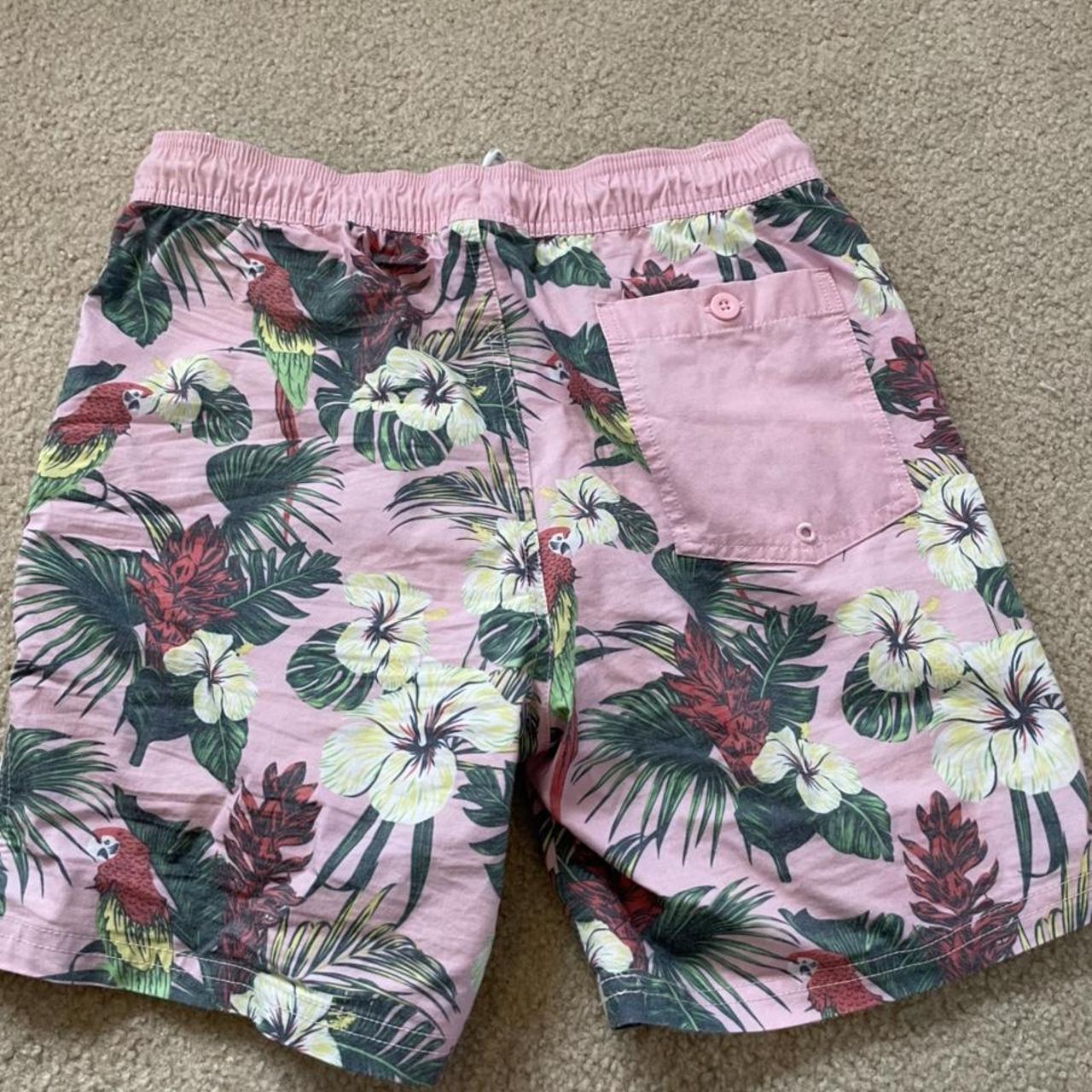 Target Men's Pink and Green Swimbriefsshorts Depop