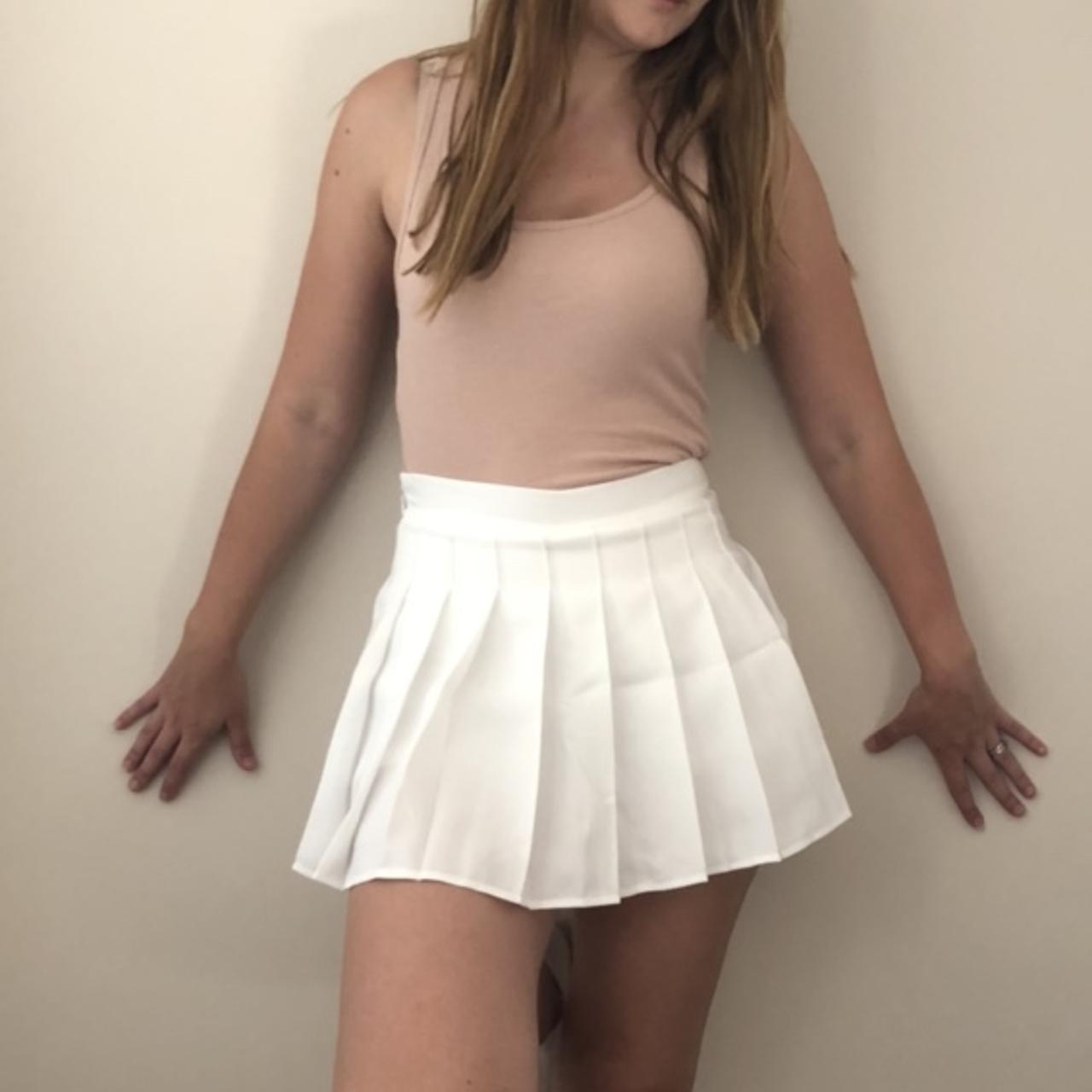 Etta White Ruched Back Skirt – FINESSE