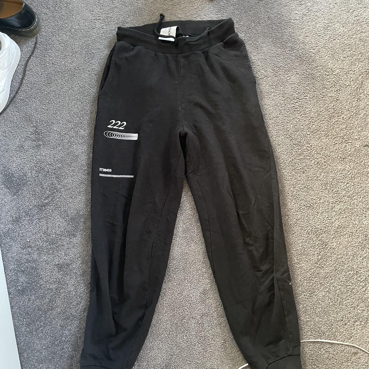 Baggy collusion track pants - rlly comfy - Size s -... - Depop