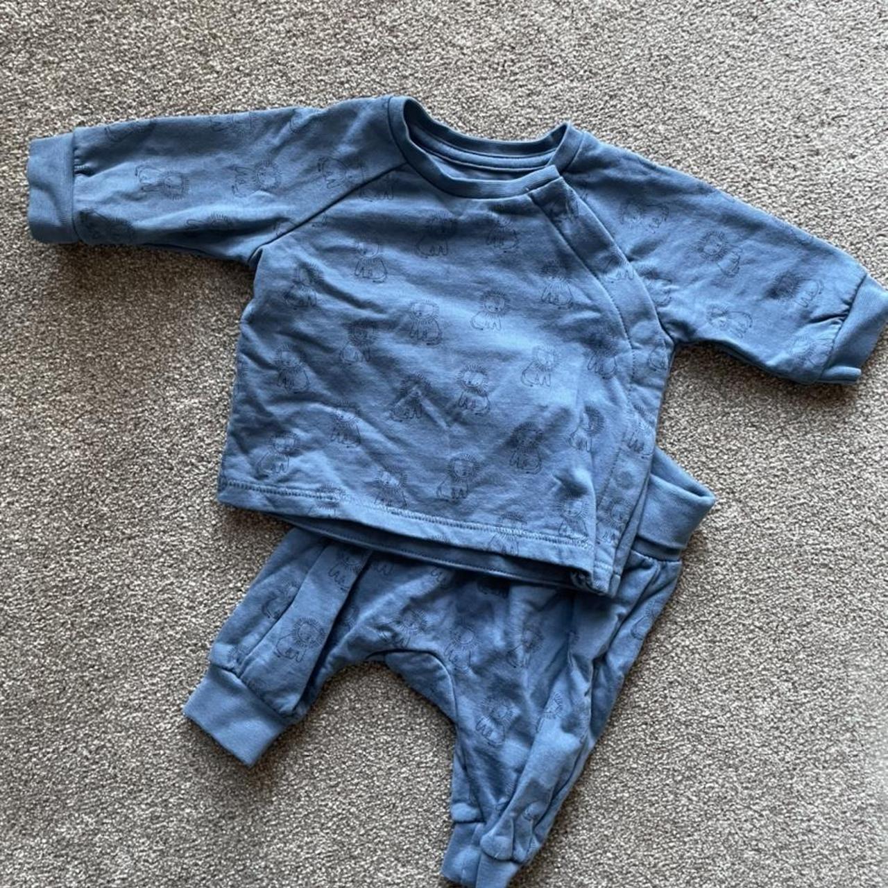 H&M baby boy blue two piece jogger and sweatshirt... Depop