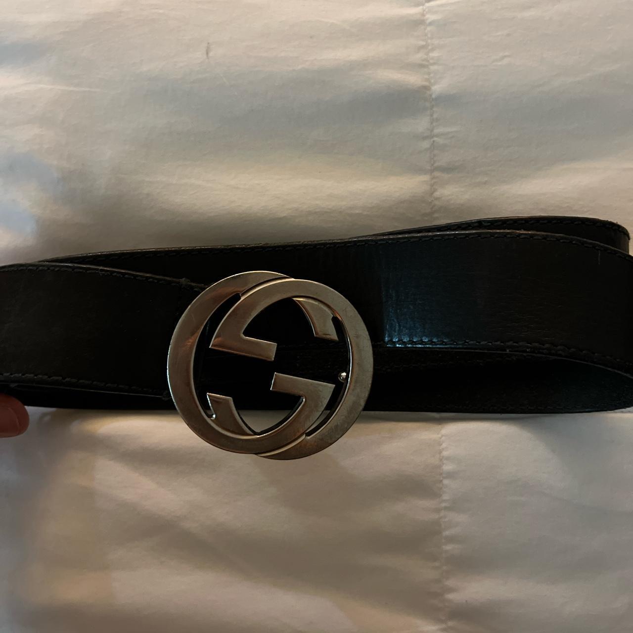 mens silver gucci belt