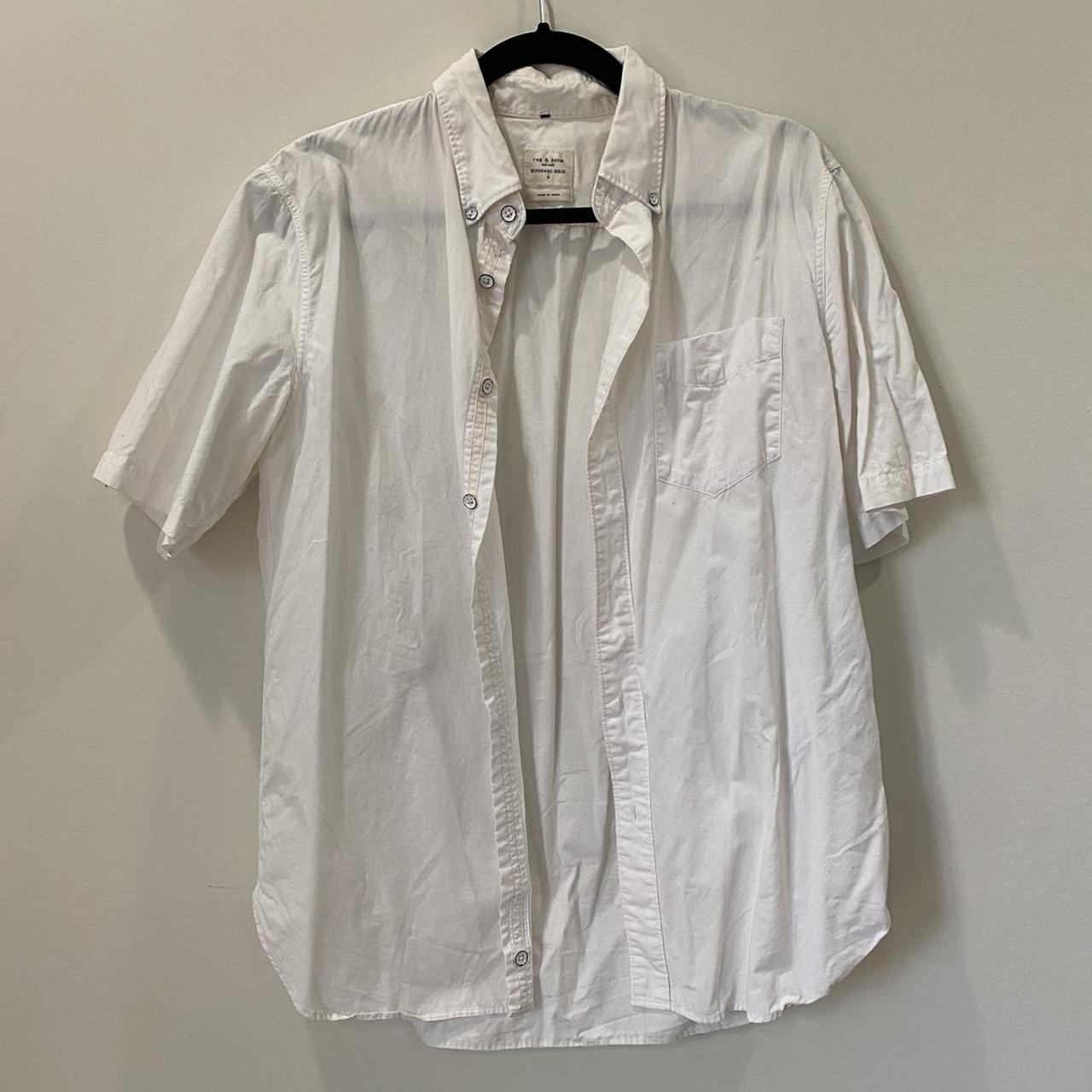 White Rag Bone Short Sleeve Button Down Some Depop