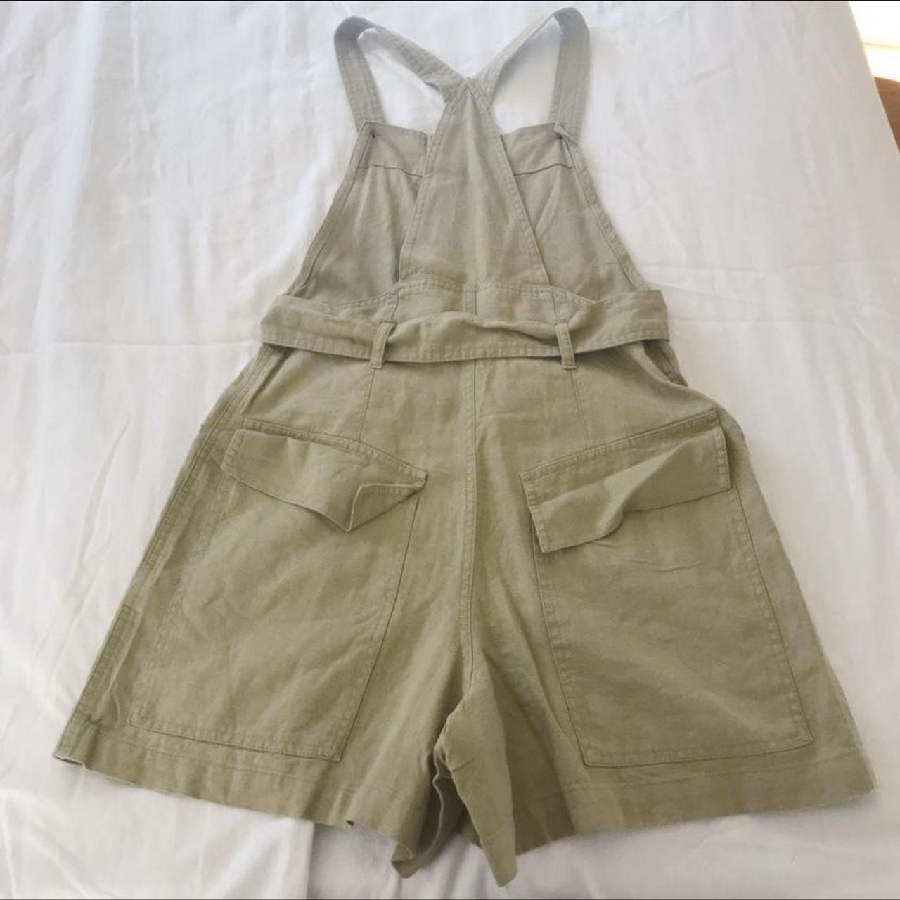 Urban outfitters linen short overalls ! Fabric... Depop