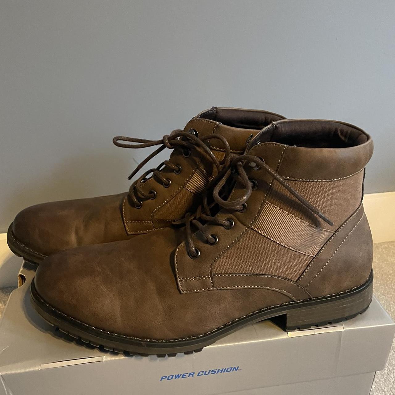 mens brown lace up boots uk